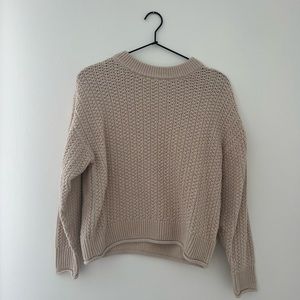 Tan knit sweater